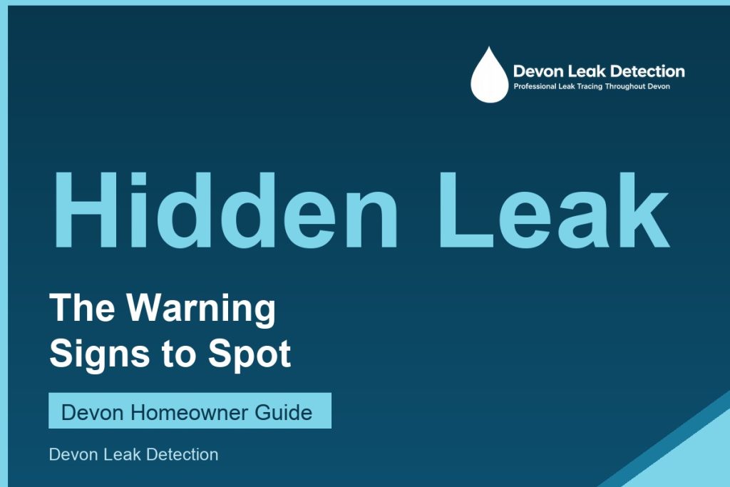 Signs of a hidden water leak, a Devon Leak Detection guide