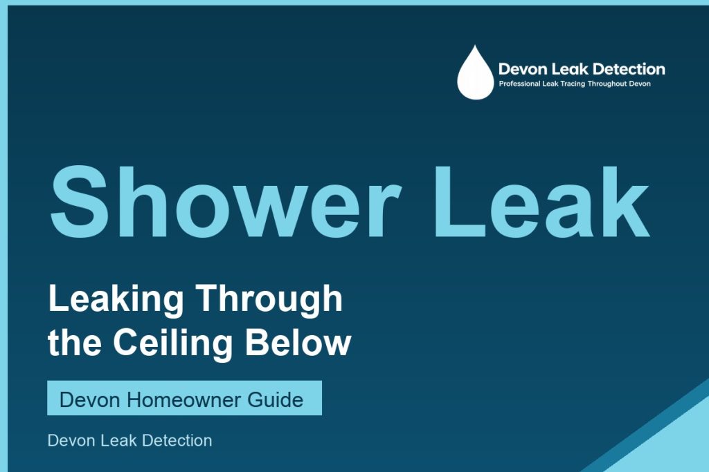 Shower leaking through the ceiling, Devon Leak Detection