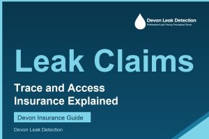 Water leak insurance claim and trace and access, Devon Leak Detection