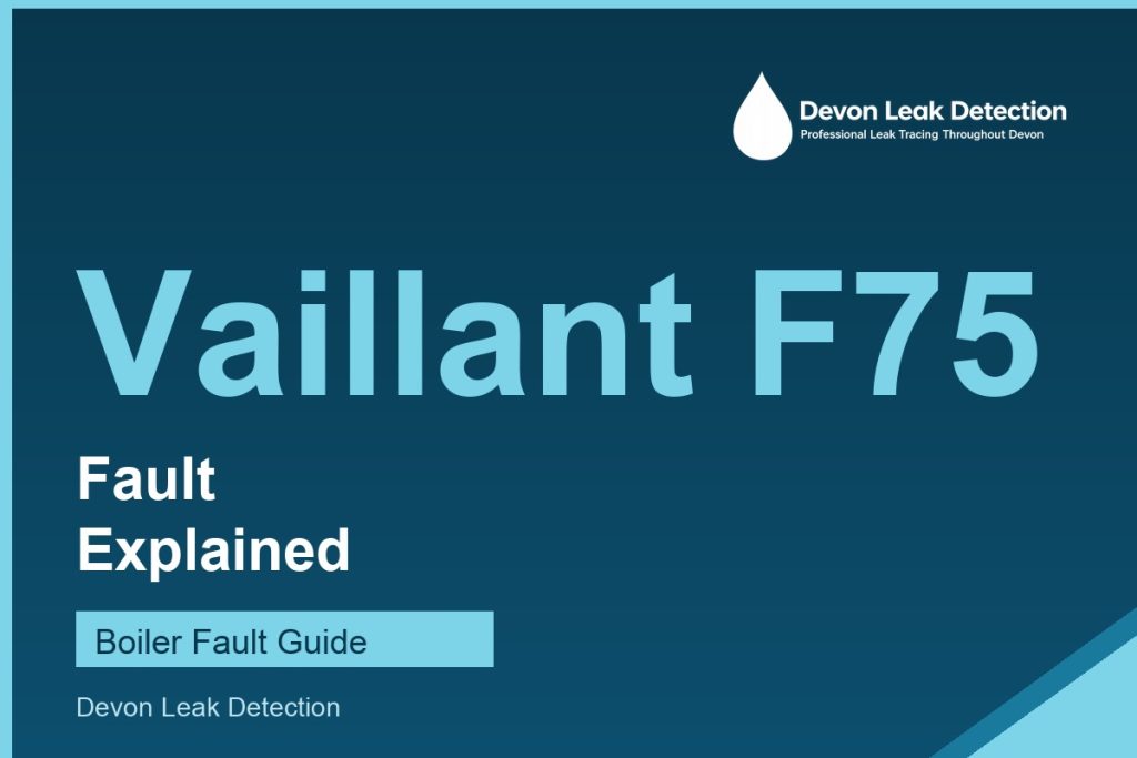 Vaillant F75 fault explained, Devon Leak Detection